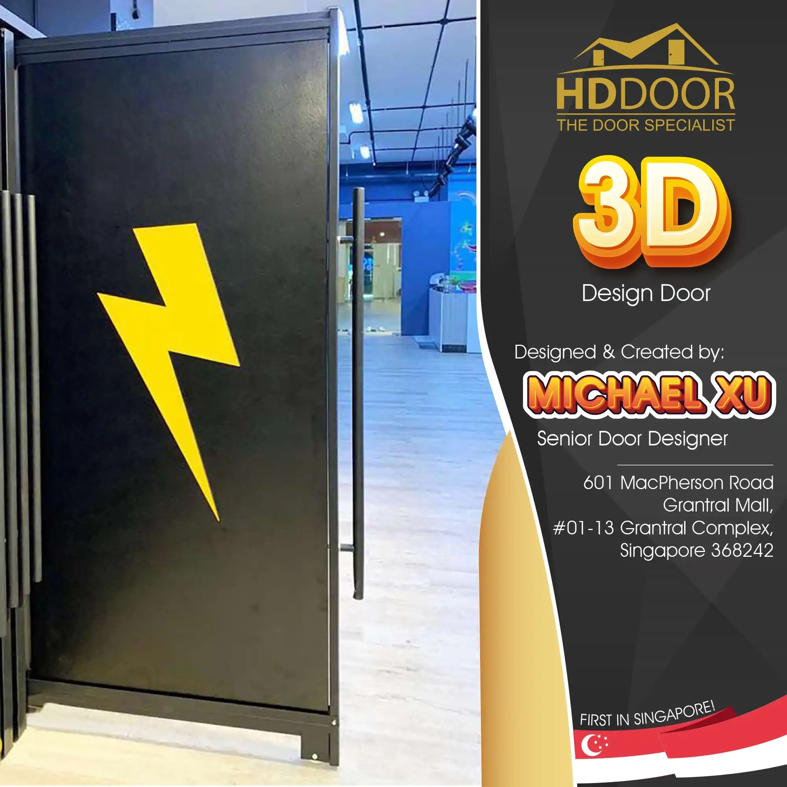 3D Design Laminate Main Door – H3D-101