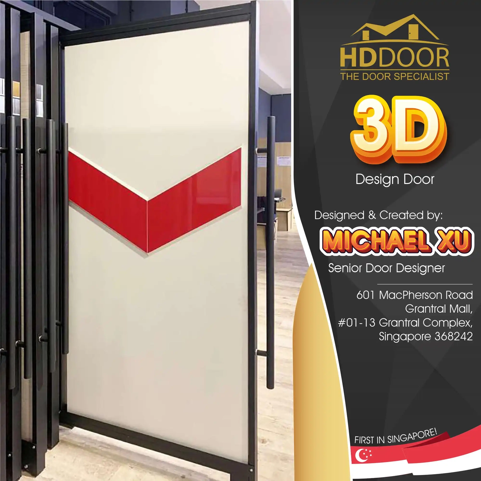 3D Design Laminate Main Door – H3D-103