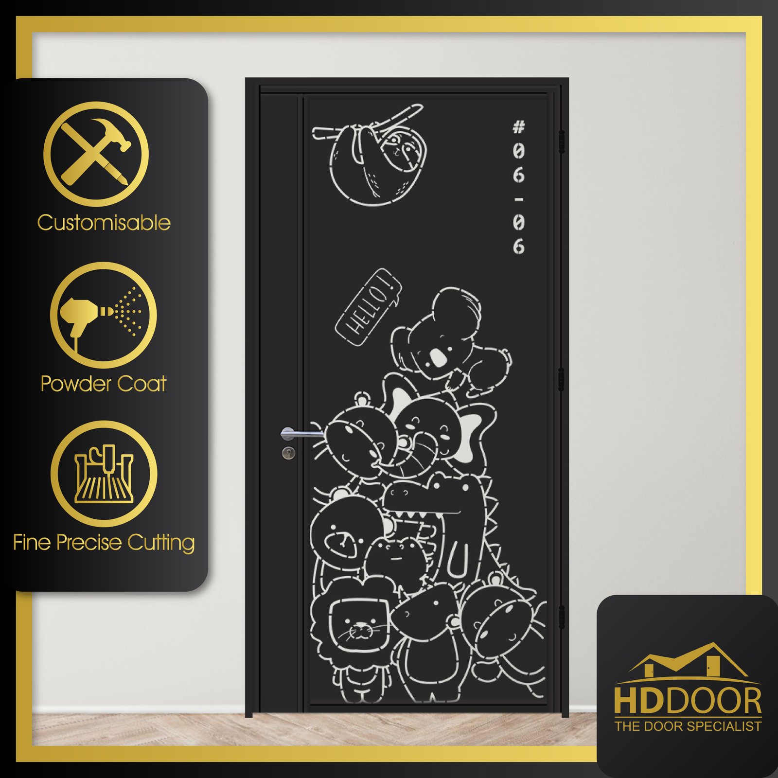 3D Laser Cut Gate Design HDL34