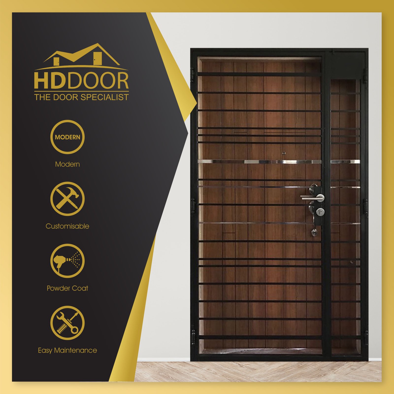 HDB Gate – Mild Steel Gate HD-524