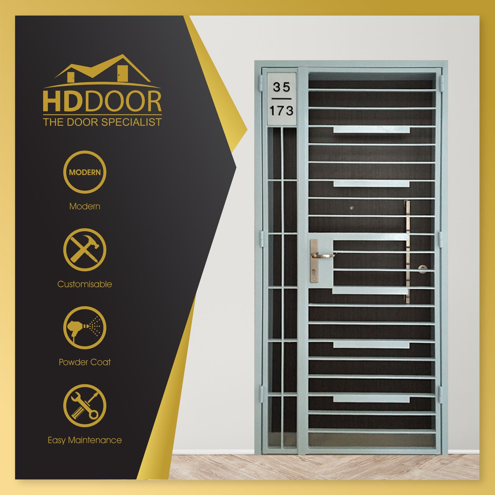 HDB Gate – Mild Steel Gate HD-550