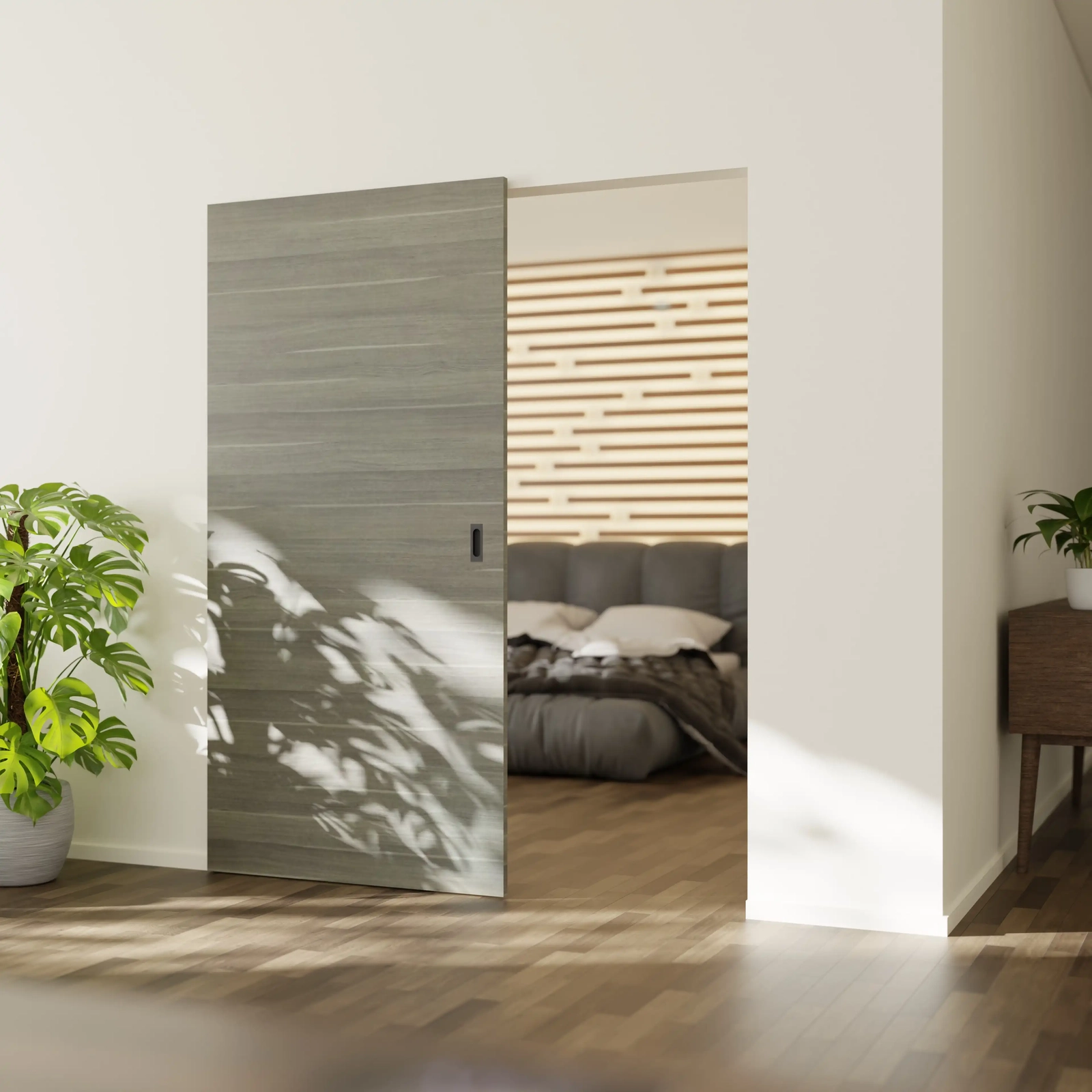 Invisible or Hidden Track Sliding Door