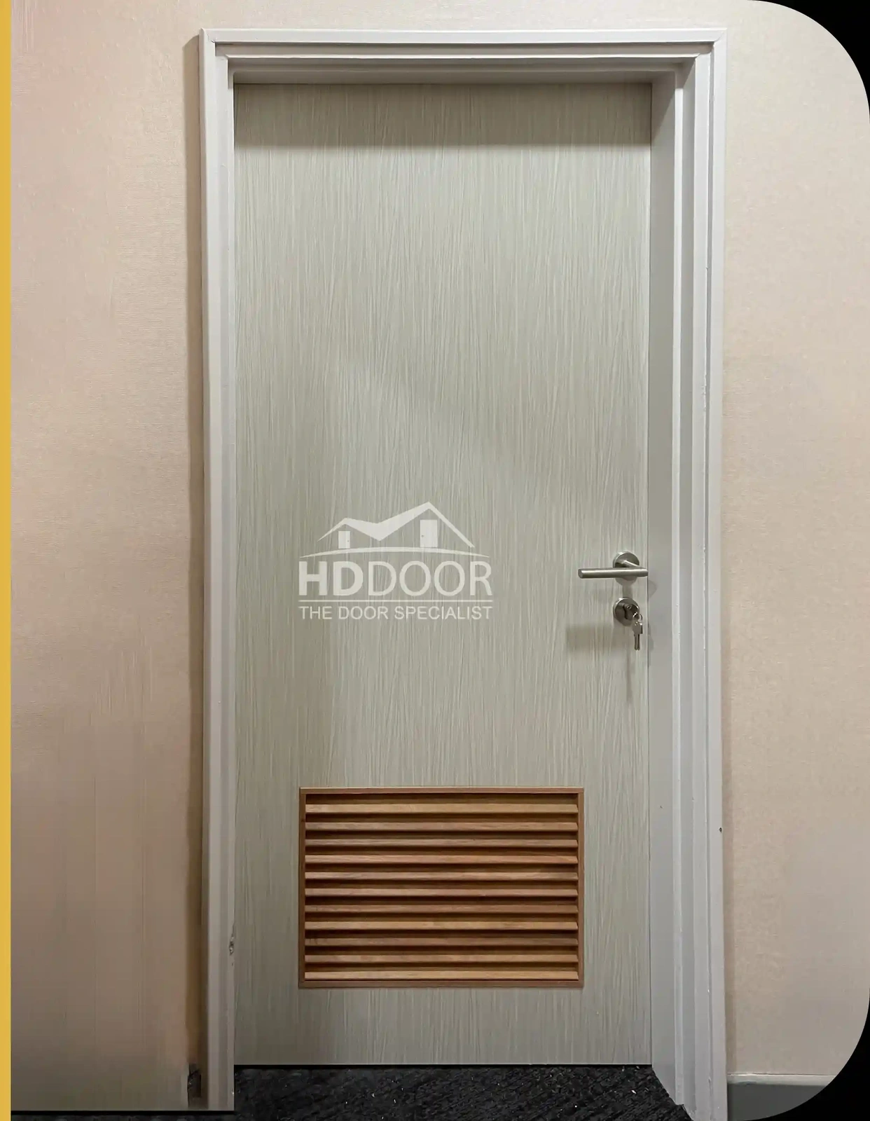 Laminate Bedroom Door with Louver