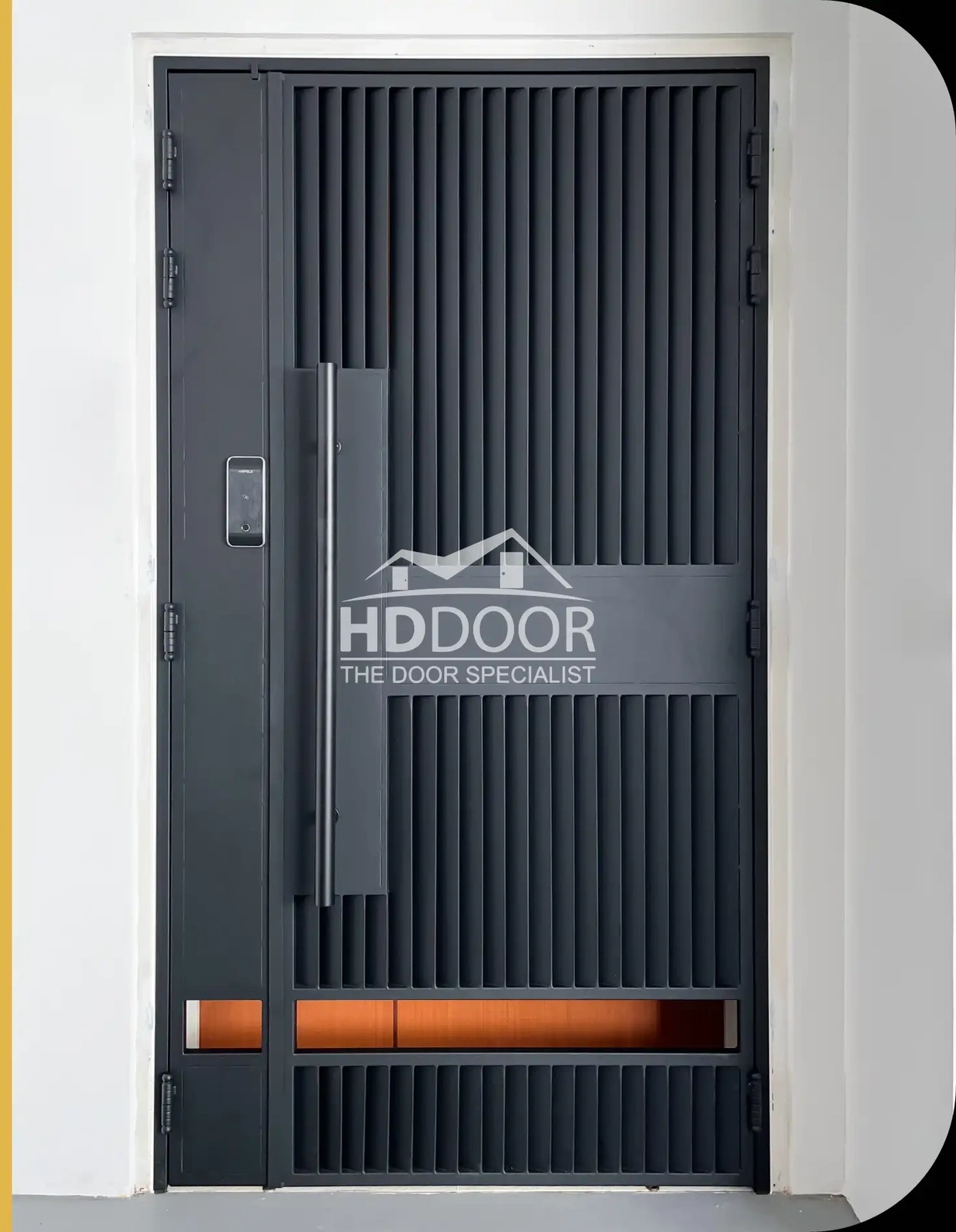 Privacy Gate with Custom Handle
