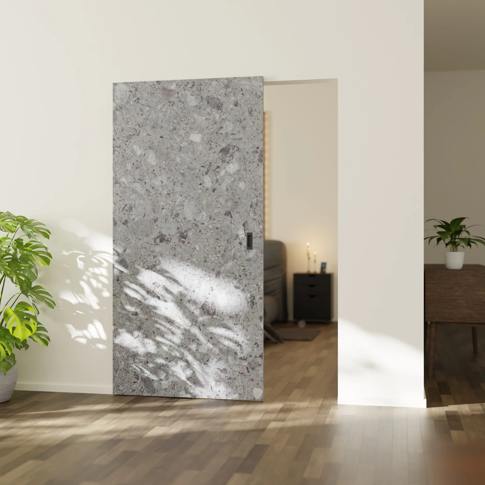Trackless Sliding Door for Stylish Interiors
