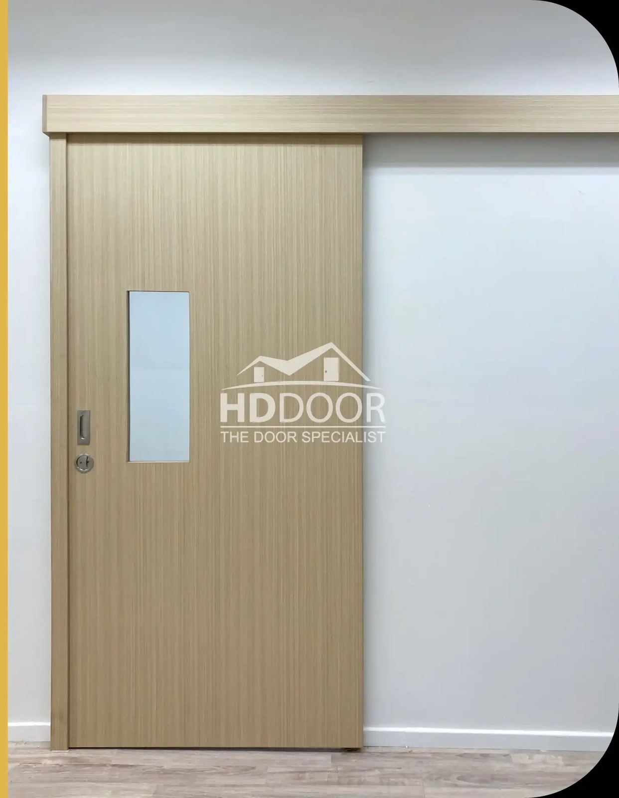 Top hung Sliding Laminate Doors with Pelmet Cover